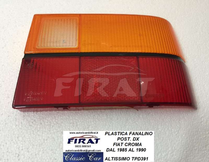 PLASTICA FANALINO FIAT CROMA 85-90 POST.DX